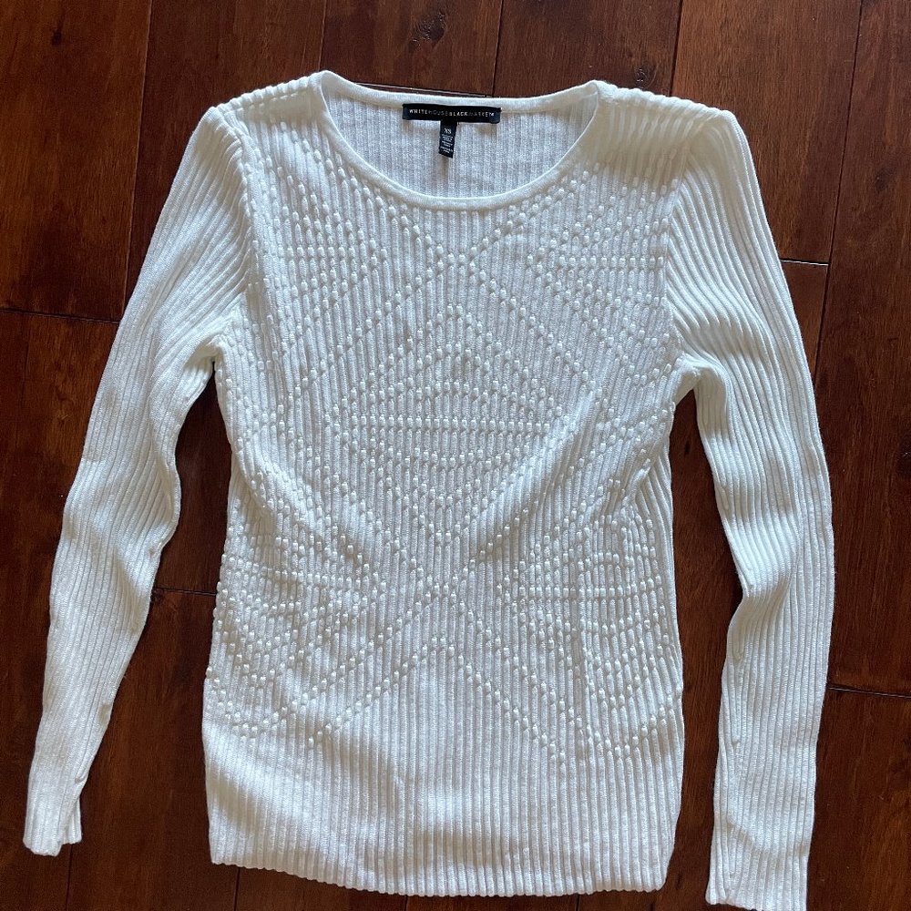 White House Black Market Patterned Sweater